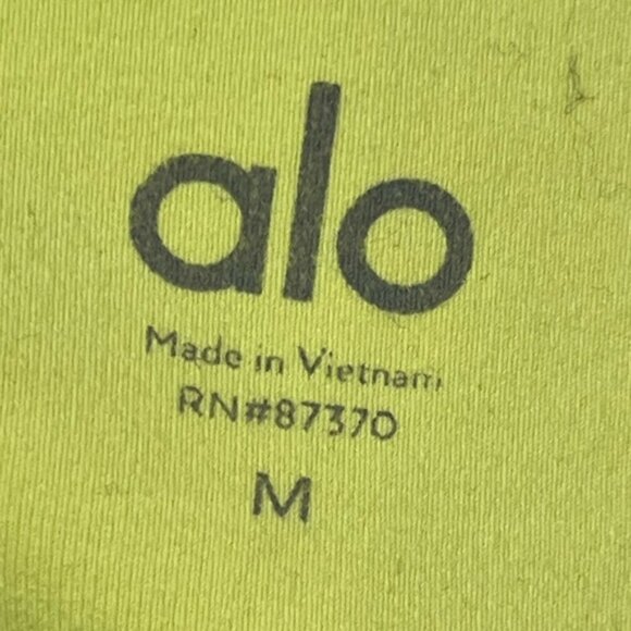 Alo Yoga High Waist Leggings – Women’s Size M – Neon Yellow - Picture 6 of 11